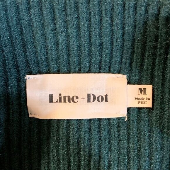 Line & Dot Women's Knit Ribbed Balloon Sleeve Pullover Sweater Size M - Picture 6 of 12